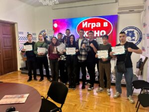 Подробнее о статье ЧЕТВЕРТАЯ ИНТЕЛЛЕКТУАЛЬНАЯ ВИКТОРИНА «СВОЯ ИГРА» В РАМКАХ СОЦИАЛЬНО-ЗНАЧИМОГО ПРОЕКТА «ПУТЬ К ПОБЕДЕ»: ВОЕННО-ПАТРИОТИЧЕСКИЕ КВЕСТЫ И КВИЗЫ ДЛЯ МОЛОДЁЖИ» БЫЛА ПРОВЕДЕНА НА БАЗЕ ШТАБА ОБЩЕСТВЕННОЙ ПОДДЕРЖКИ СТАВРОПОЛЬСКОГО КРАЯ